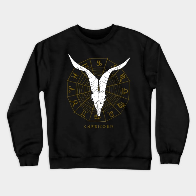 CAPRICORN Crewneck Sweatshirt by Krobilad